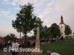 Kamenný kříž pod farou v Bělotíně od roku 2015