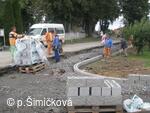 průběh stavební akce
