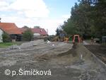 průběh stavební akce