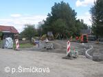 průběh stavební akce